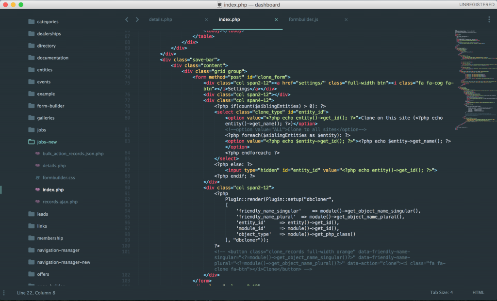 html editor sublime text